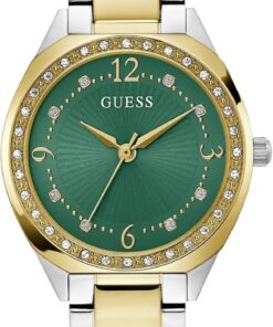 Guess Damen-Armbanduhr Charlotte Bicolor 30mm mit Edelstahlarmband & 1 bar Wasserschutz – GW0767L4
