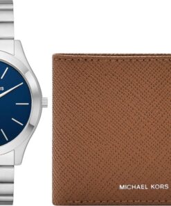 Michael Kors Runway Watch für Herren, Quarz-Dreizeiger-Datumswerk mit Edelstahl- oder PVC-Armband