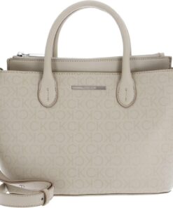 Calvin Klein Handtasche Schultertasche Daily Dressed Tote Stoney Beige creme