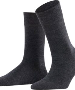 FALKE Damen Sensitive Berlin Socken druckfreier Komfortbund flache Naht gegen Druckstellen komfortabel Diabetiker atmungsaktive klimaregulierende geruchshemmende Wolle Baumwolle 1 Paar