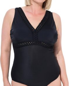 Ulla Popken Damen Badeanzug