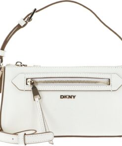 DKNY Women's Bryant AVE TZ Demi Crossbody Handbag, Marshmallow