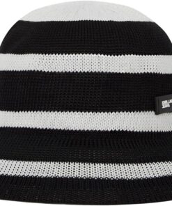 Karl Lagerfeld Jeans Damen Hat Stripes Knitted Hat
