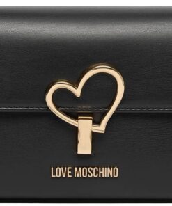 Love Moschino Tasche aus schwarzem PU-Kunststoff, Schwarz, Einheitsgröße