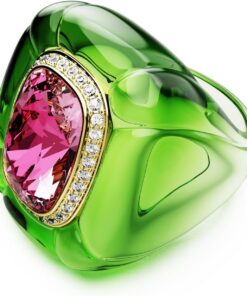 Swarovski Dulcis Kollektion Cocktailring, Kissenform-Schliff, Pavé, Mehrfarbig