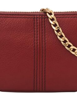 Fossil Jolie Rote Leder Crossbody-Tasche für Frauen