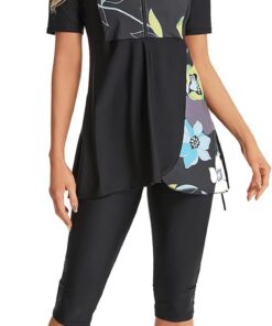 Badebekleidung Sonnenbekleidung Surfbekleidung Kurzarm Damen Mädchen Plus Size Badebekleidung Strandbekleidung