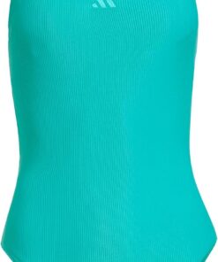 adidas Women's Iconisea Ribbed Padded Badeanzug, dünne Träger
