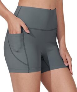 WIILIT 3"/6" Damen Badeshorts UPF50 Badehose Bikinihose Schwimmshorts Hohe Taille Tummy Control Boardshorts Schnell Trocknend mit Innenfutter Taschen