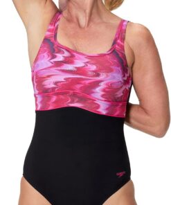 Speedo Damen Print Contour Eclipse One Piece Schwimmanzug
