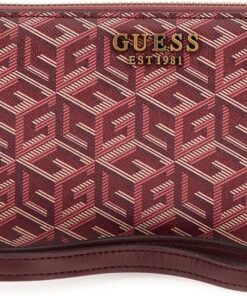 GUESS Damen Laurel umlaufendem, groß Geldbörse, Reißverschluss, Handgelenk, Clutch