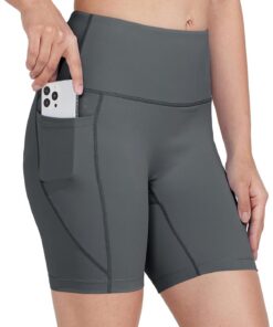 WIILIT 3"/6" Damen Badeshorts UPF50 Badehose Bikinihose Schwimmshorts Hohe Taille Tummy Control Boardshorts Schnell Trocknend mit Innenfutter Taschen