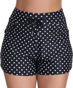 Halcurt Badeshorts Damen Badehose mit Tasche und Kordelzug S-XXL | Schnell Trocknende, Bauchkontrolle Boardshorts, Elastischer Bund, Slip-Futter, Strand Surf Schwimmshorts