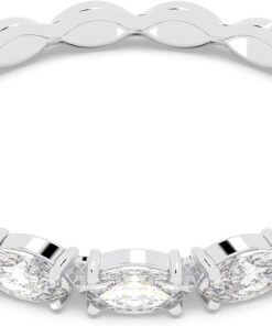 Swarovski Vittore Marquise Ring, Weiss, Rhodiniert