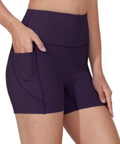 WIILIT 3"/6" Damen Badeshorts UPF50 Badehose Bikinihose Schwimmshorts Hohe Taille Tummy Control Boardshorts Schnell Trocknend mit Innenfutter Taschen
