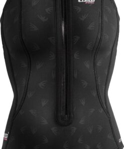 CRESSI Termico Lady Swimsuit 2 mm - Damen Schwimmanzug Langärmeligit oder Ärmellos, aus Stark Dehnbarem 2mm Ultraspan Double Lined Neoprene