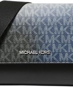 Michael Kors Jet Set Große Umhängetasche mit Signature-Logo, Schwarz, mehrfarbig