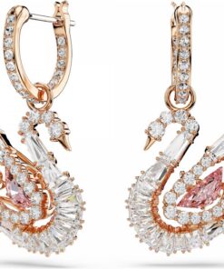 Swarovski Schwan 5732415 Schwan rosa Ohrringe