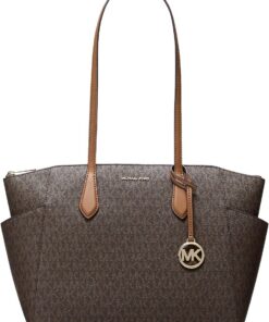 Michael Kors Marilyn Medium Signature Logo Tote Bag Brown