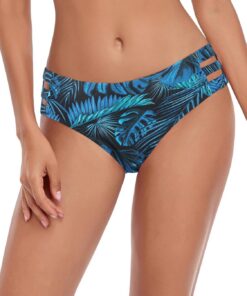 Ocean Blues Damen Badehose mit seitlichen Ausschnitten & voller Abdeckung – Bikinihose für Strand & Urlaub