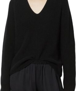Marc OߴPolo Damen Strickpullover mit V-Ausschnitt Relaxed Fit