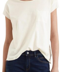 Marc O'Polo Denim Damen T-Shirt aus Bio-Baumwolle Relaxed Fit