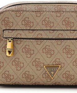Guess Herren-Milano Small Necessaireholdallbeige braun/U