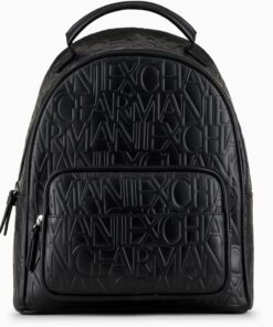 Armani Exchange Essential, Liz, Big Zipped Frontal Pocket, Logo Pattern Causal Look, Front Pocket