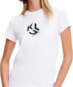 KARL LAGERFELD JEANS Damen Slim Fit Monogram T-Shirt T-Shirt (1er Pack)