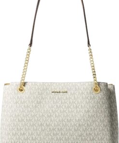 Michael Kors Soho Medium Signature Logo Tote Bag Vanilla