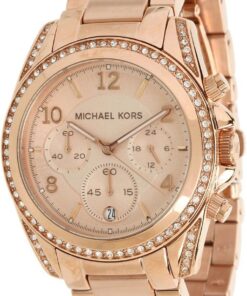 Michael Kors Blair Watch für Damen, Quarz-Chronographenwerk mit Edelstahlarmband
