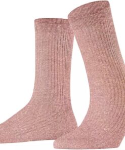 FALKE Damen Shiny Rib Socken feine weiche atmungsaktive Viskose modisch glänzend verstärkte Damensocken strapazierfähig hautfreundlich 1 Paar
