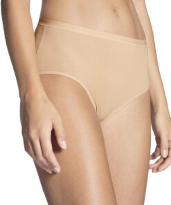 CALIDA Natural Comfort Slip Damen | Unterhose, High-Waist, natürlicher Glanz und glatter Griff