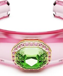 Swarovski Dulcis Kollektion Manschette, Gemischte Schliffe, Mehrfarbig, Goldfarben plattiert