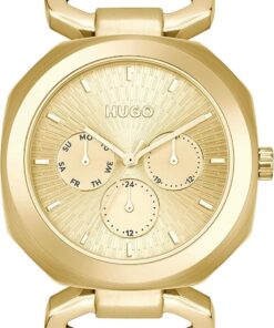 HUGO Multi Zifferblatt Quarz Uhr für Damen Kollektion #Intense mit Edelstahlarmbänder