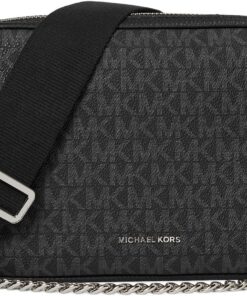 Michael Kors Bryant Medium Double Zip Chain Camera Crossbody Bag Umhängetasche