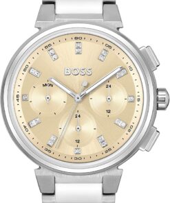 BOSS Multi Zifferblatt Quarz Uhr für Damen Kollektion ONE mit Silbernes Edelstahlarmband - 1502676