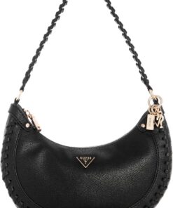 GUESS Schultertasche Petra Hobo Shoulder Bag Black schwarz