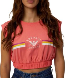 Emporio Armani Damen Crop Top T-Shirt