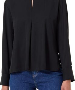 Tommy Hilfiger Damen Bluse Relaxed mit Schlitz
