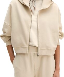 Marc O'Polo Logo-Hoodie-Sweatjacke Relaxed