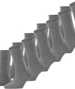 FALKE Damen Happy 6-Pack Socken atmungsaktive Baumwolle verstärkte Damensocken mit druckfreiem Rollbund ein Allrounder für Business und Alltag im Multipack 6 Paar