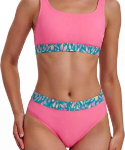 Damen Periode Badeanzug Bikini Sets Menstruations Sporty Zwei Teiliger Bademode Leakproof Swimwear für Teen Mädchen