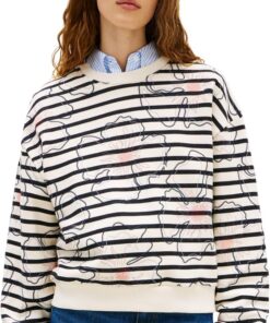 Tommy Hilfiger Damen Flower Graphic Sweatshirt Ww0ww49627 Pullover-Sweatshirt (1er Pack)