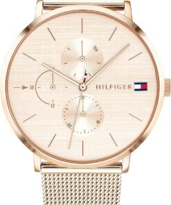 Tommy Hilfiger Women's Multifunction Quartz Watch - 3 Sub-Dials, 3ATM Water Resistant with Leather or Stainless Steel Bracelet in Link or Mesh