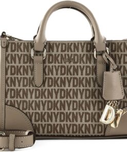 DKNY Handtasche Umhängetasche Perri SM Box Satchel Bag Chino/Toffee taupe