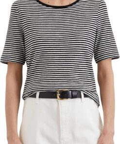 Marc O'Polo Damen T-Shirt aus Bio-Baumwolle gestreift