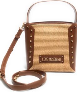 Love Moschino POLJC4275PP0MKW110AU, Schultertasche für Damen, Kamel, Camel