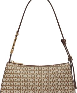 DKNY,HANDBAG,AVRIL TZ SHOULDER BAG,CHINO/CHOCOLATE,1SZ