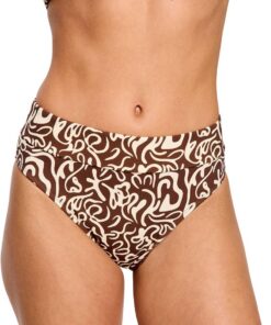 Modibodi Perioden-Swim Bikini High Waist Leicht 20 ml Schwarz | Auslaufsichere Bademode,Für aktives Schwimmen entwickelt
